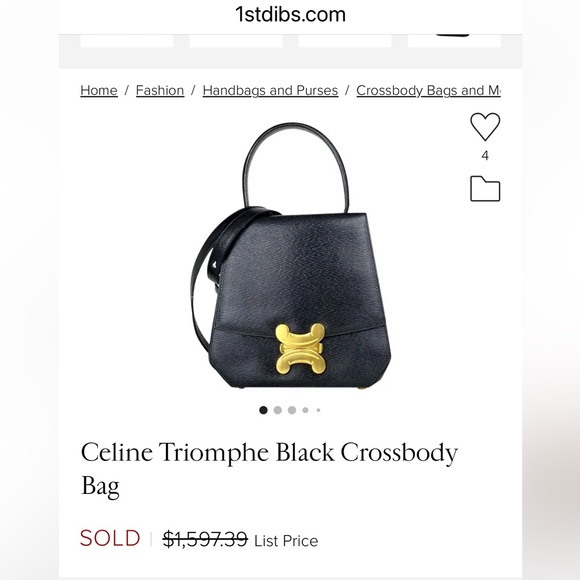 Vintage Celine Triomphe Suede Two-Way bag - Picture 16 of 17